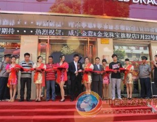 價(jià)值億元“黃金大道”亮相咸寧 金龍珠寶咸寧專(zhuān)賣(mài)店開(kāi)業(yè)