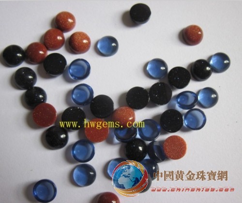 人造寶石 各色金沙子及玻璃飾品