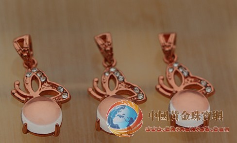 天然水晶寶石吊墜 天然芙蓉石吊墜 粉晶蝴蝶 比翼雙飛愛情蝴蝶