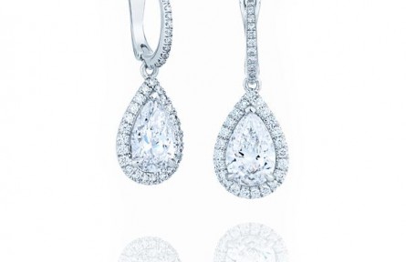 梨形鉆石耳環(huán)