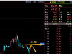 易極：現(xiàn)價(jià)美原油85.10做空