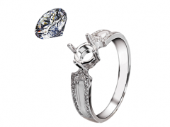 裸鉆定制的戒托要多少錢