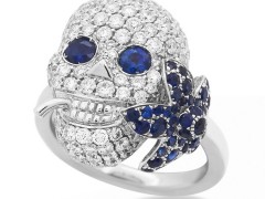 Gucci古馳高級珠寶-Flora百合花骷髏戒指