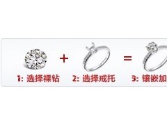 網(wǎng)上裸鉆定制：裸鉆+精美戒托