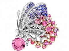 彩色寶石首飾的極光火彩