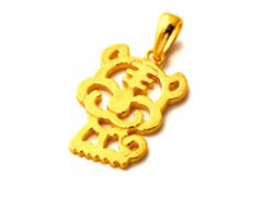 虎年黃金吊墜圖片
