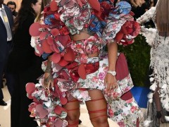 蕾哈娜佩戴蕭邦Chopard高級珠寶亮相大都會藝術博物館慈善舞會