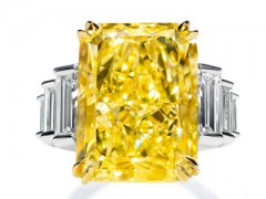 黃色鉆石婚戒巧妙設計 新娘魅力自然流露