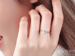 一克拉鉆石戒指圖片 一克拉鉆戒上手圖