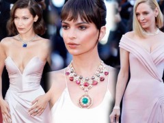 三大繆斯女神佩戴BVLGARI寶格麗珠寶 閃耀第70屆戛納電影節(jié)開幕式