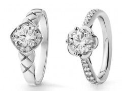 香奈兒Chanel新一季訂婚鉆戒：菱格紋、山茶花