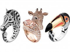 寶詩龍推出 Animaux de Collection 動物主題雞尾酒戒指：斑馬、巨嘴鳥  、長頸鹿