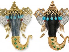 蒂芙尼Tiffany 向「大象危機基金會」捐贈一枚大象主題胸針