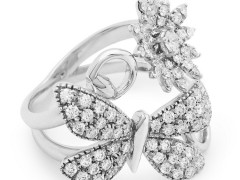 Gucci 古馳 Flora 鉆石戒指