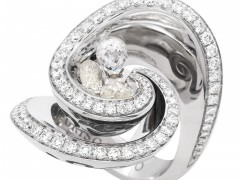 瑞士珠寶商de Grisogono的Chiocciolina系列鉆石戒指