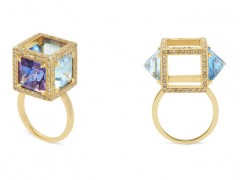 倫敦珠寶商Assya推出彩色寶石珠寶新作：多變的幾何體