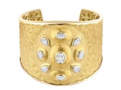 Chanel 香奈兒 Solaire 金質(zhì)復(fù)古手鐲