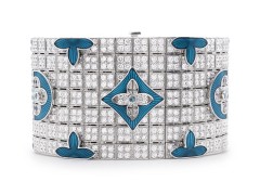 路易威登Louis Vuitton 全新發(fā)布高級珠寶系列之-（時間旅行）白金鉆石手鐲