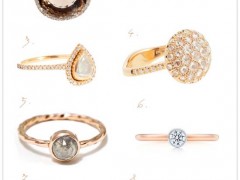 各種品牌玫瑰金戒指圖片和報價