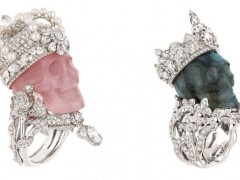 迪奧“Reines et Rois”系列骷髏戒指