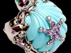 五彩繽紛的歐泊鉆石戒指