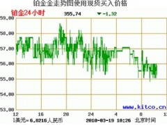 2010年白金多少錢一克