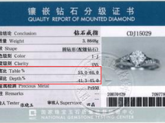 國檢NGTC證書如何標切工等級的？