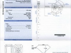GIA彩色鉆石分級(jí)證書(shū)介紹