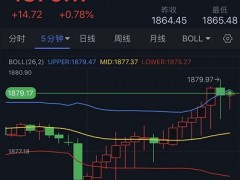 金價短線急漲逼近1880 黃金日內(nèi)交易分析：金價恐再大漲逾20美元