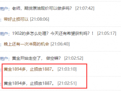 王楊：黃金1894公開(kāi)干多，黃金大漲連勝！
